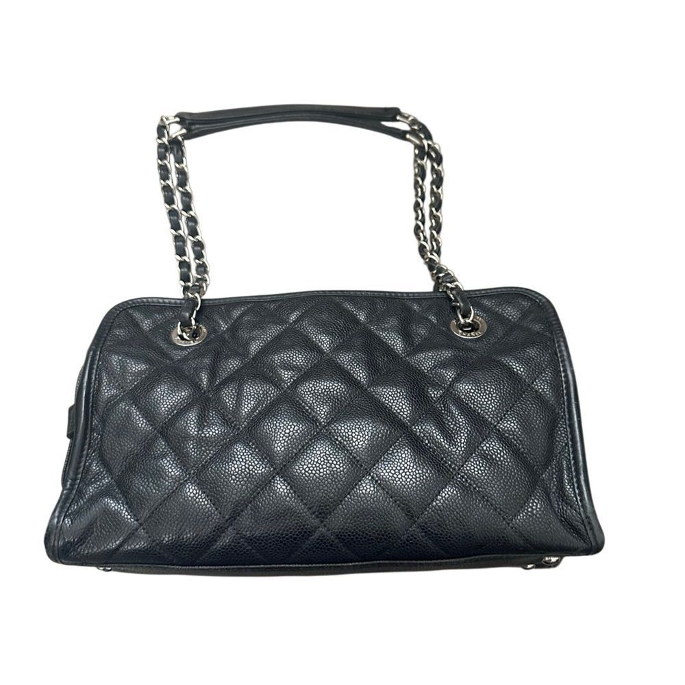 CHANEL Black Quilted Chain Shoulder Bag - Picture 4 of 14